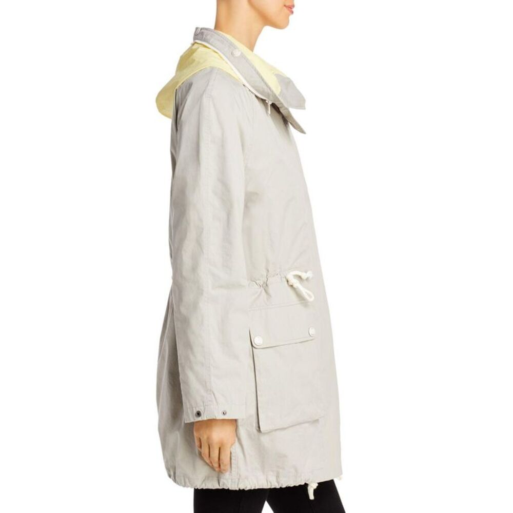 YS ARMY Womens Gray Color Block Zip Up Winter Jacket Coat 36